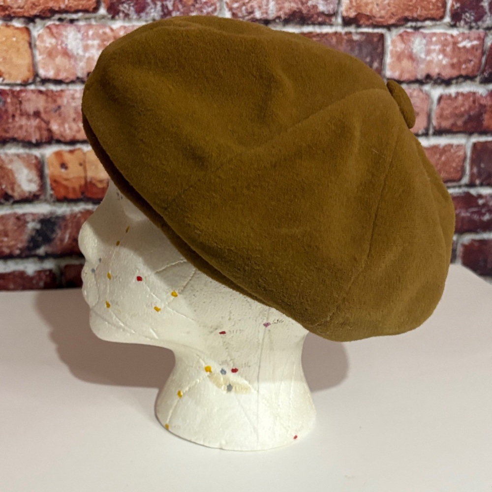 Classic Brown Beret unisex men women vintage